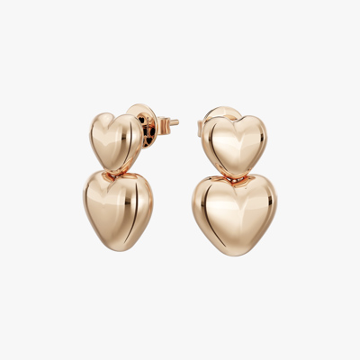 Legato Heart Gold Earrings